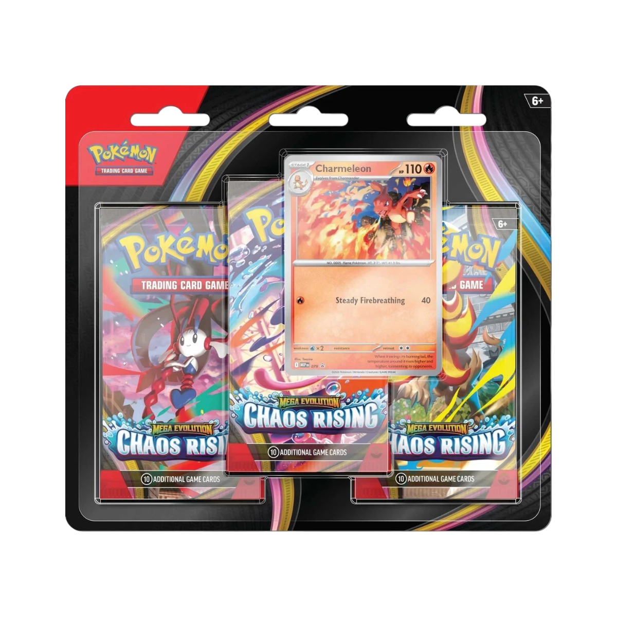 Pokemon TCG: Mega Evolution Chaos Rising Triple Blister