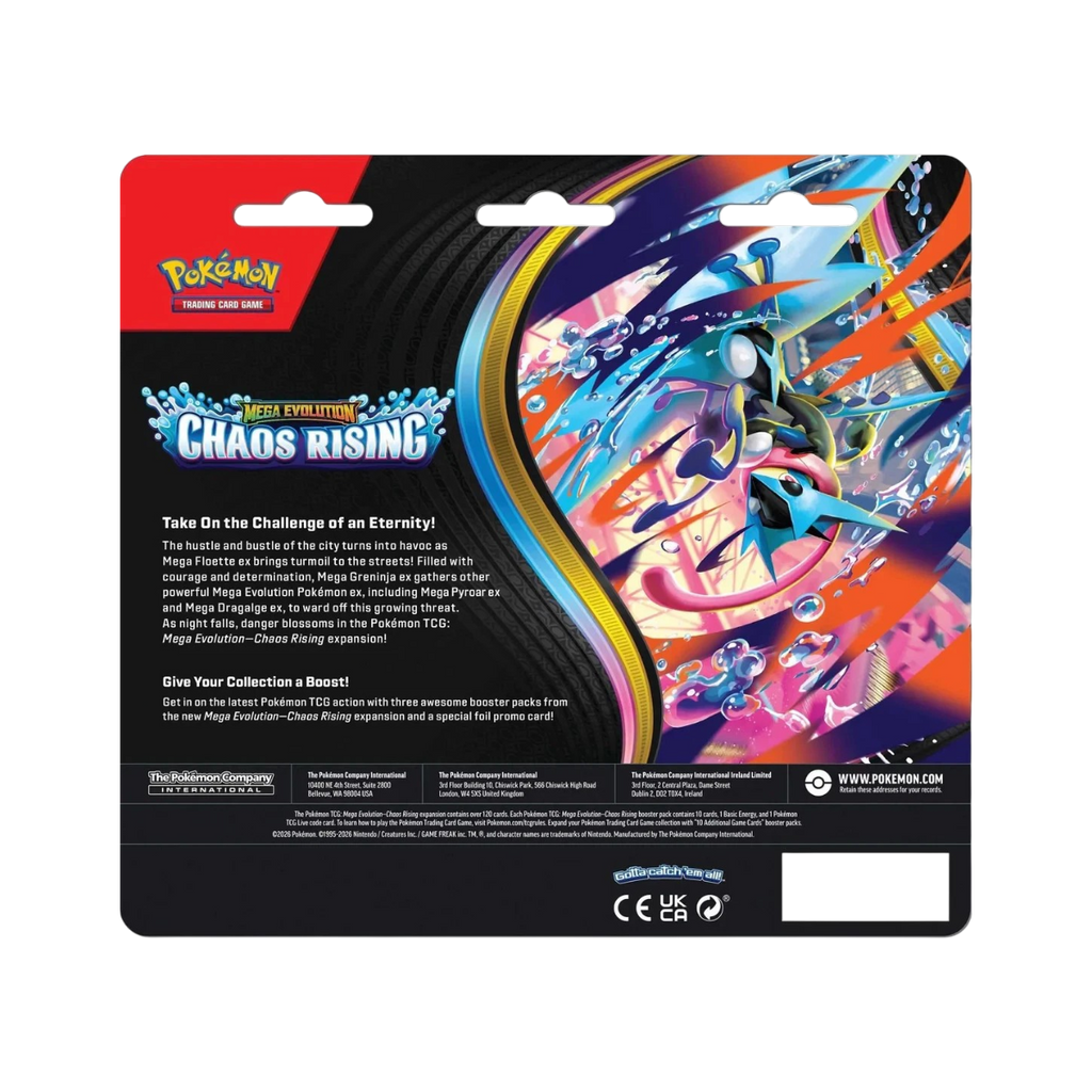 Pokemon TCG: Mega Evolution Chaos Rising Triple Blister