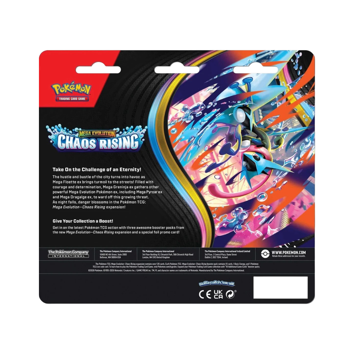 Pokemon TCG: Mega Evolution Chaos Rising Triple Blister